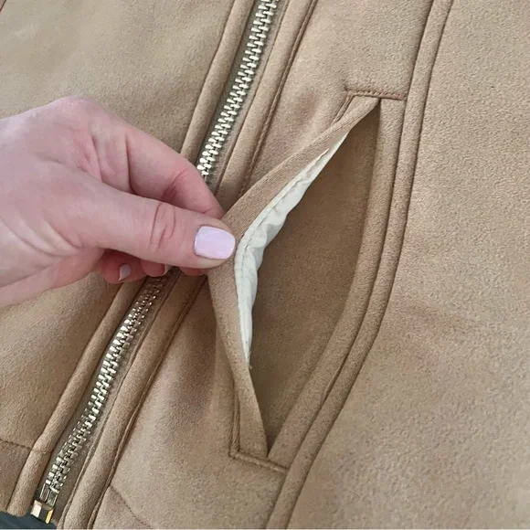 Rag Poets Suede & Shearling Coat - Picture 8 of 10